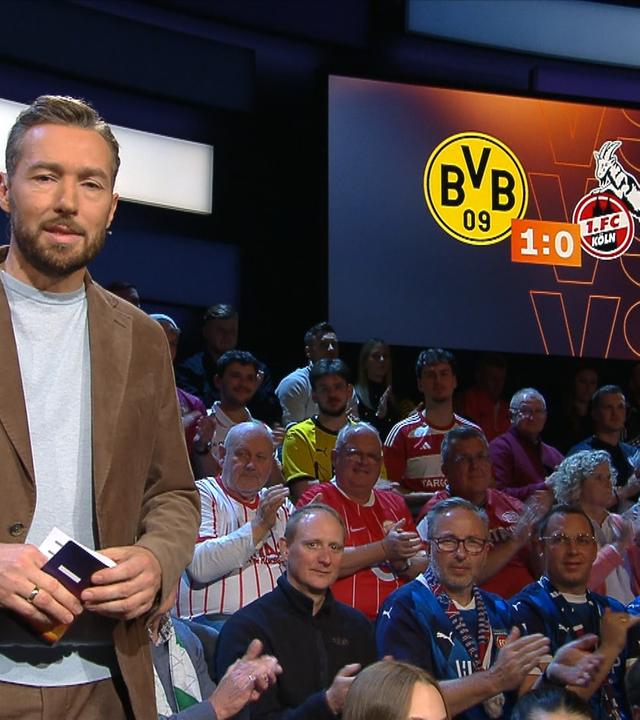 Moderator Sven Voss im „Aktuelle Sportstudio“.