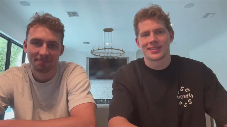 Die beiden Brüder Franz und Moritz Wagner im Interview beim aktuellen Sportstudio.