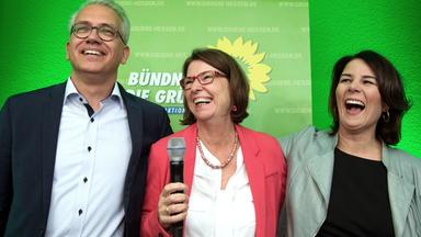 Tarek Al-Wazir, Priska Hinz und Annalena Bärbock (Bündnis 90 / Grüne)