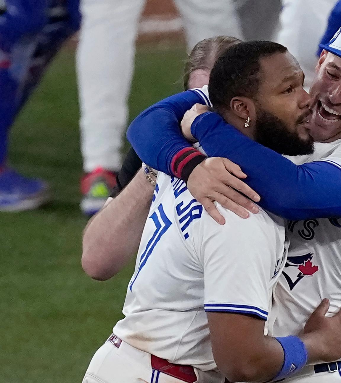 Toronto Blue Jays Vladimir Guerrero Jr. und George Springer (r)