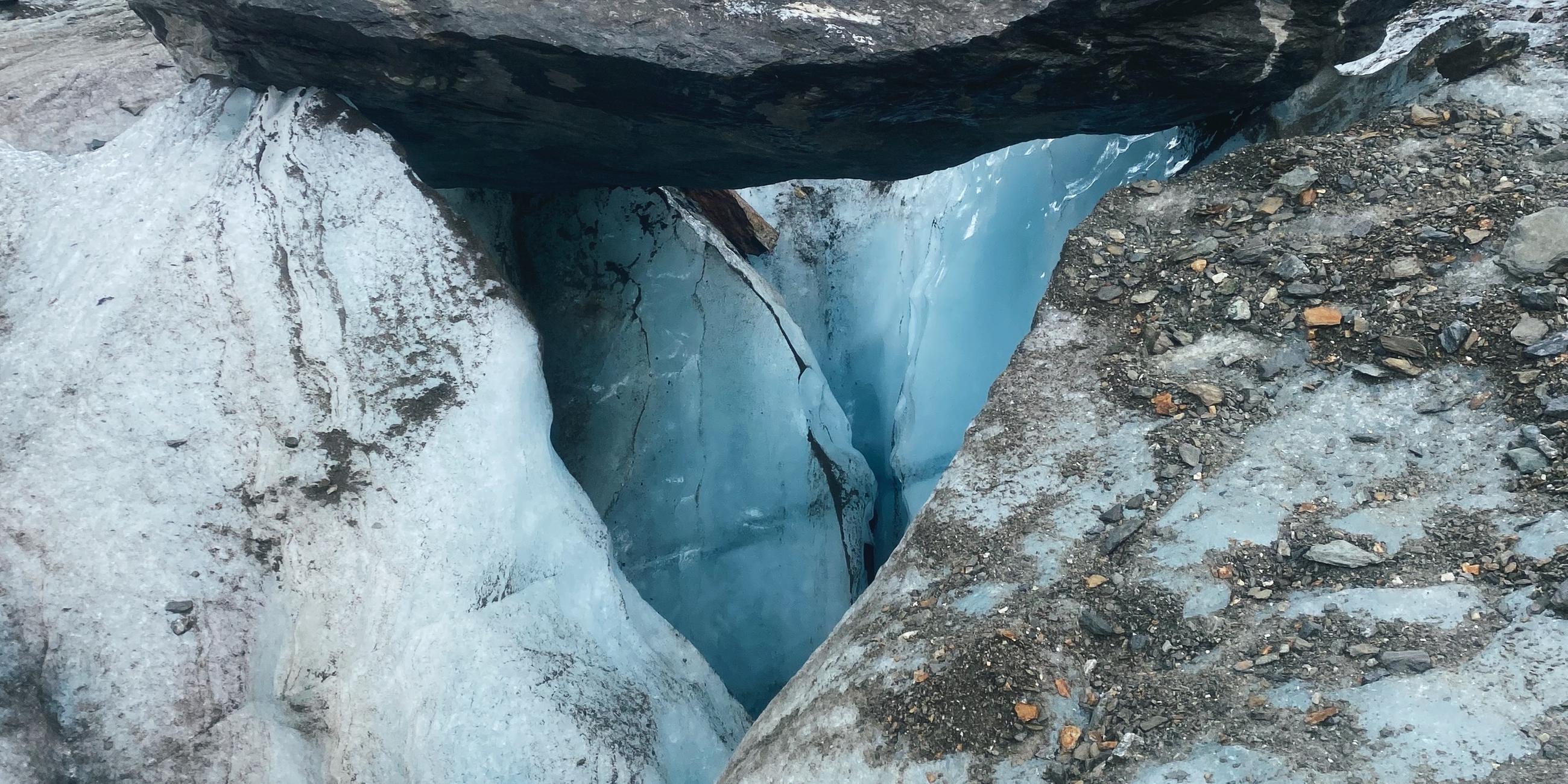 Eis auf dem Aletschgletscher