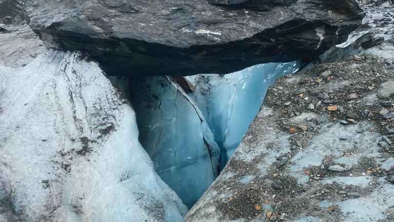 Eis auf dem Aletschgletscher