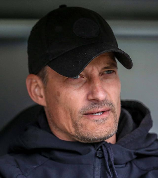 Fußballtrainer Alexander Blessin von FC St. Pauli am 16.05.2026.