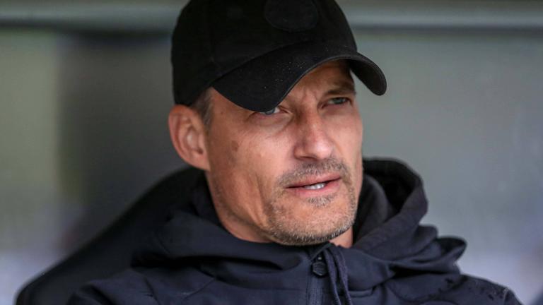 Fußballtrainer Alexander Blessin von FC St. Pauli am 16.05.2026.