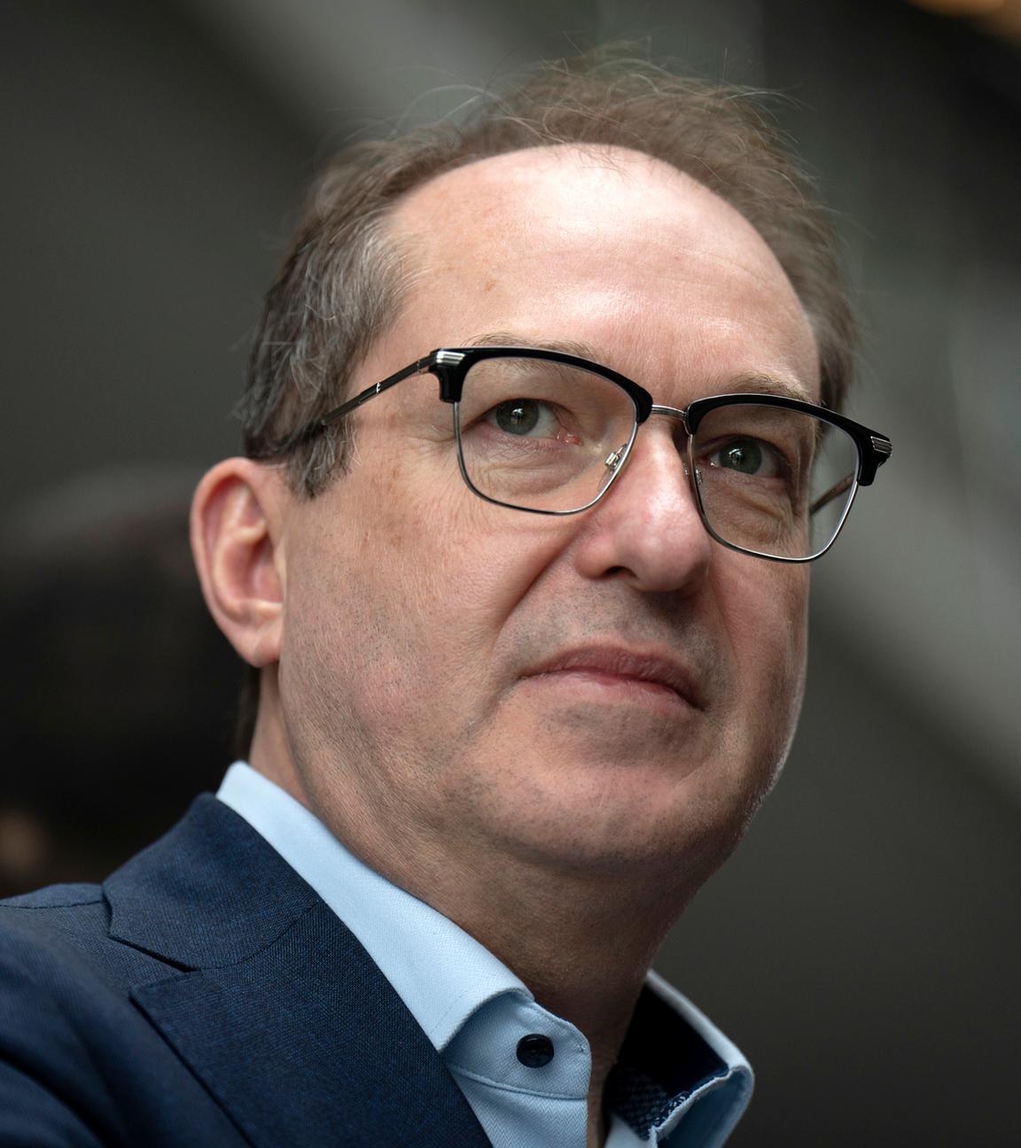 Alexander Dobrindt bei der Pressekonferenz zur Vorstellung des Koalitionsvertrages am 09.04.2025 in Berlin