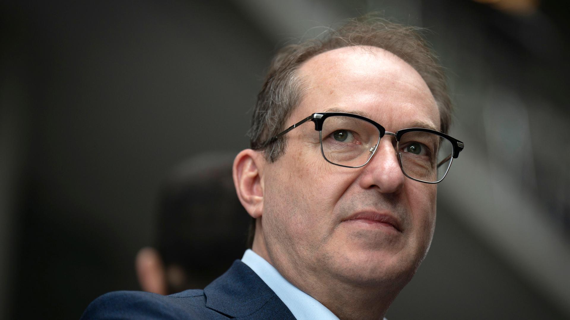 Alexander Dobrindt bei der Pressekonferenz zur Vorstellung des Koalitionsvertrages am 09.04.2025 in Berlin