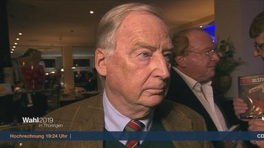 AfD-Bundesvorsitzender Alexander Gauland zur Wahl in Thüringen