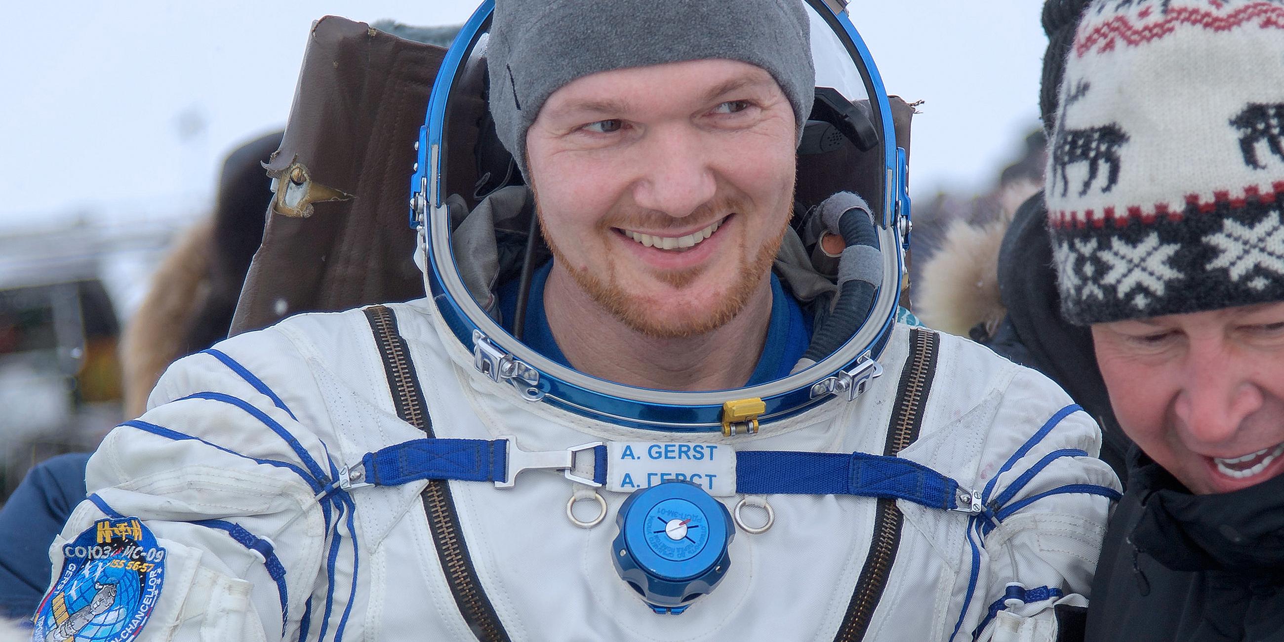 Alexander Gerst gelandet