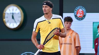 Alexander Zverev bei den French Open am 1.6.2024.