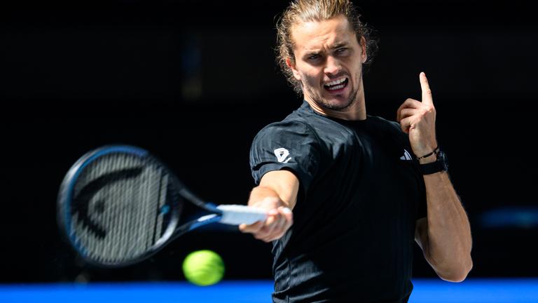 Alexander Zverev (Deutschland) in Aktion. 