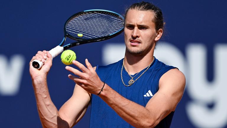 Alexander Zverev bei der ATP-Tour in München, aufgenommen am 11.04.2025