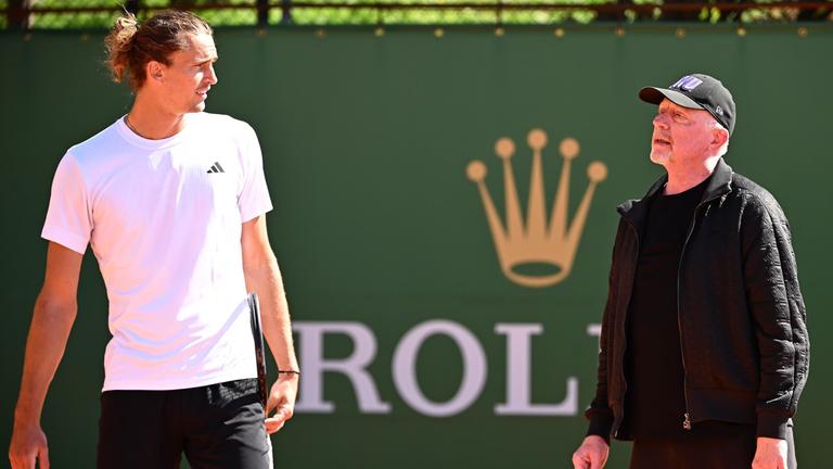Alexander Zverev und Boris Becker