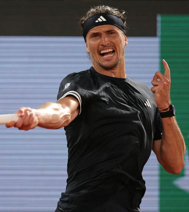 Alexander Zverev in Aktion.