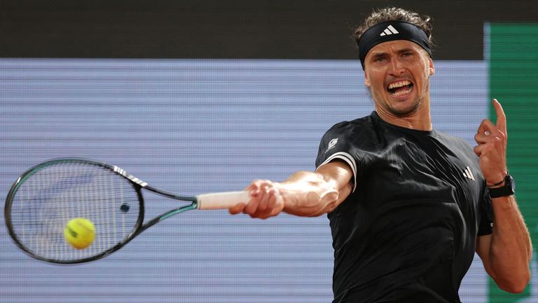 Alexander Zverev in Aktion.
