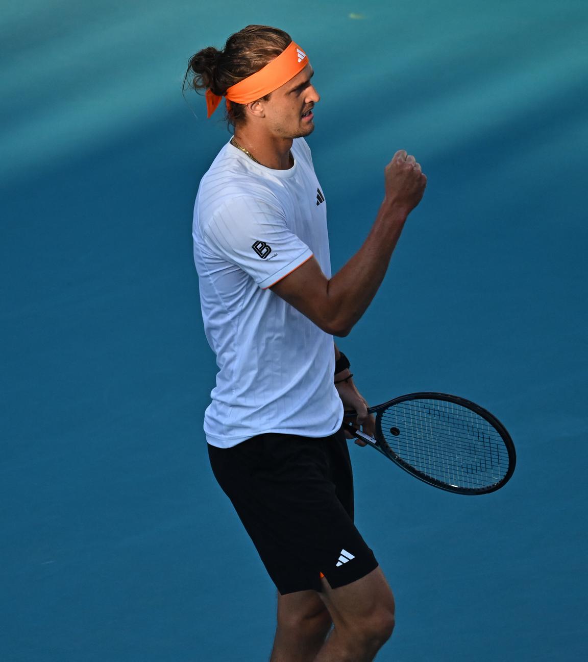 Alexander Zverev nach dem Sieg gegen Marin Cilic in Miami