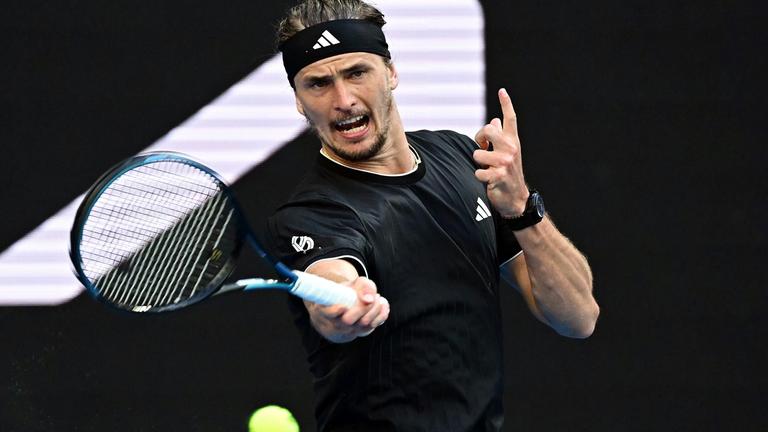 Alexander Zverev (Deutschland) ist in Aktion. 