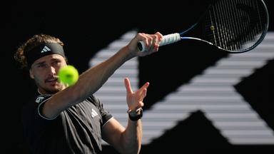 Alexander Zverev (Deutschland) ist in Aktion.