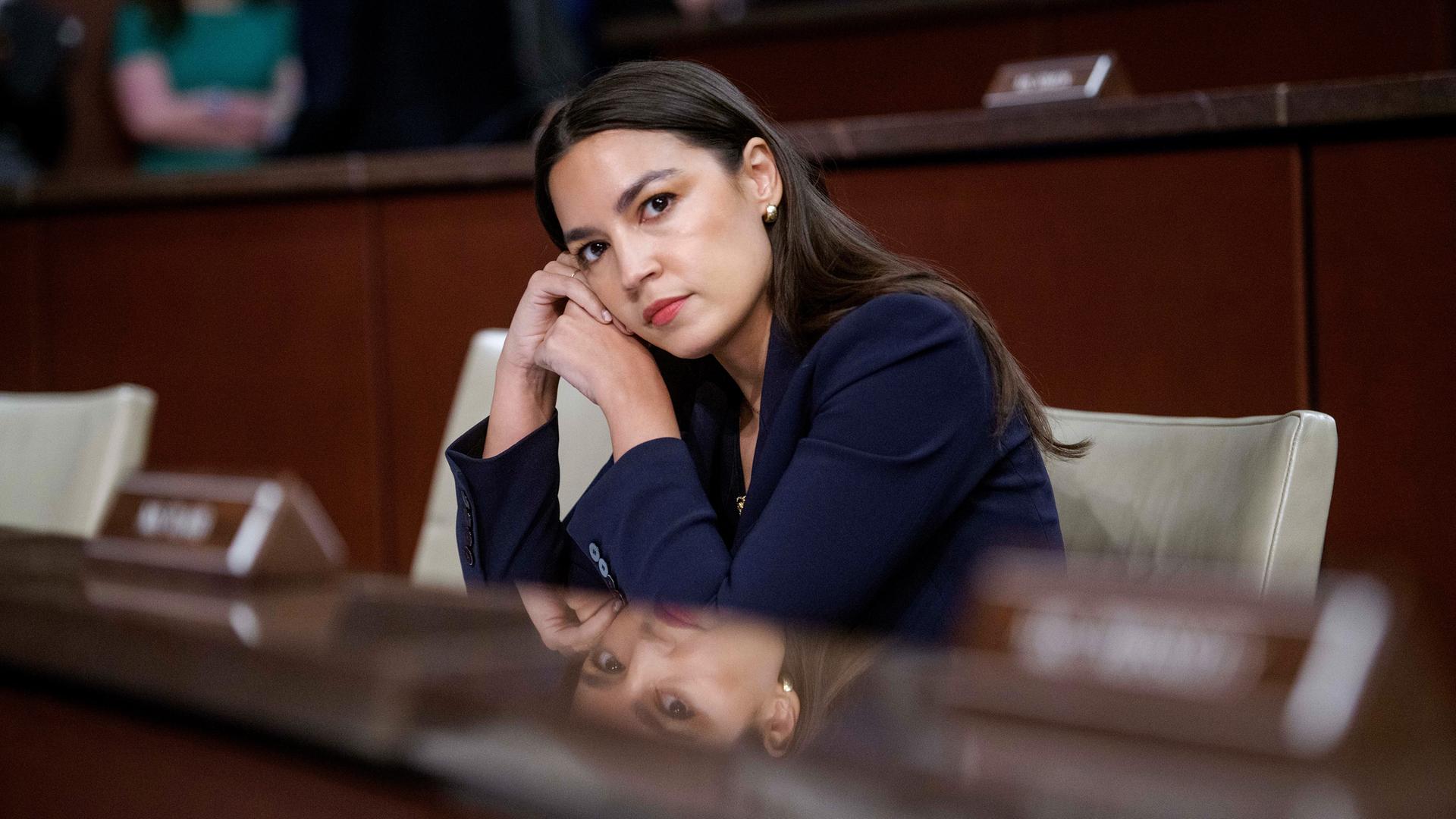 Alexandria Ocasio-Cortez, aufgenommen am 05.03.2025 in Washington