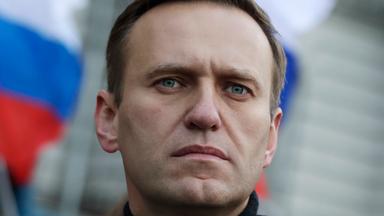 Der russische Oppositionsaktivist Alexej Nawalny nimmt Februar 2020 an einer Demonstration in Moskau teil.