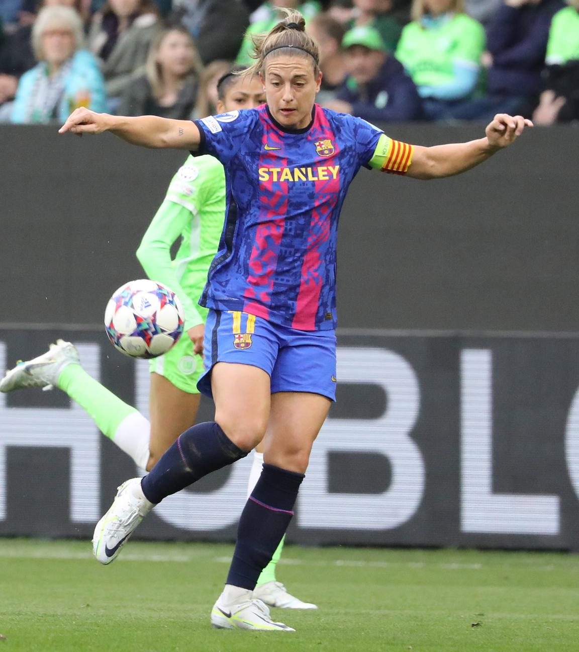 Barcelonas Alexia Putellas im Einsatz während des Halbfinals der UEFA Women's Champions League, Rückspiel-Fußballspiel zwischen dem VfL Wolfsburg und dem FC Barcelona in Wolfsburg, Deutschland, 30.04.2022