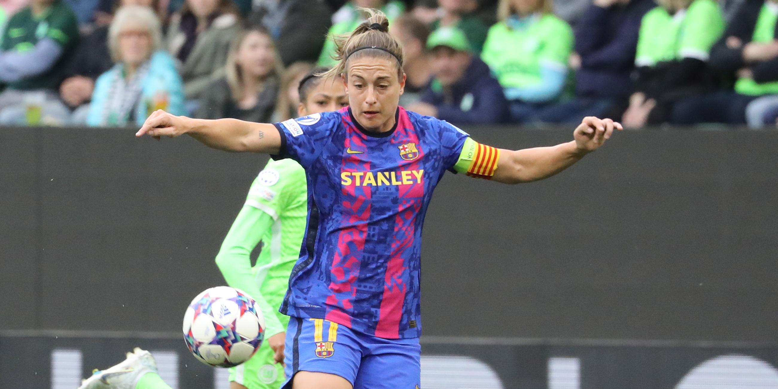 Barcelonas Alexia Putellas im Einsatz während des Halbfinals der UEFA Women's Champions League, Rückspiel-Fußballspiel zwischen dem VfL Wolfsburg und dem FC Barcelona in Wolfsburg, Deutschland, 30.04.2022