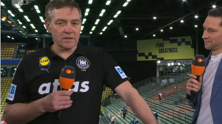 Handball Bundestrainer Alfred Gislason ist im Interview.