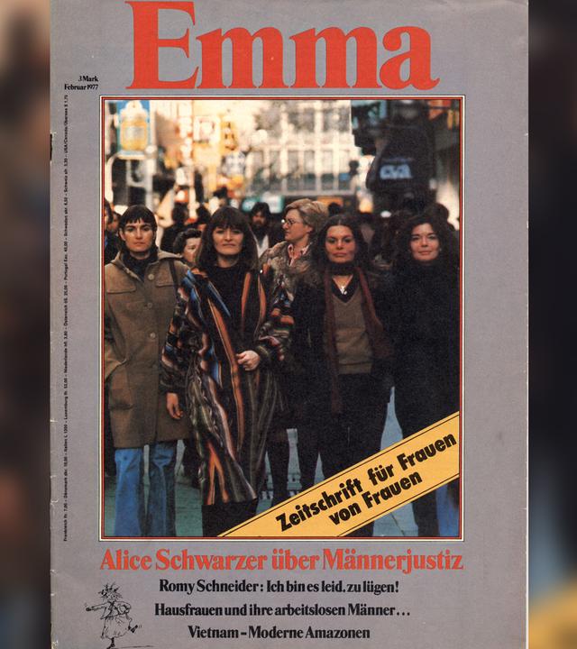 Das Cover der ersten EMMA-Ausgabe vom Februar 1977 (Archhivfoto)