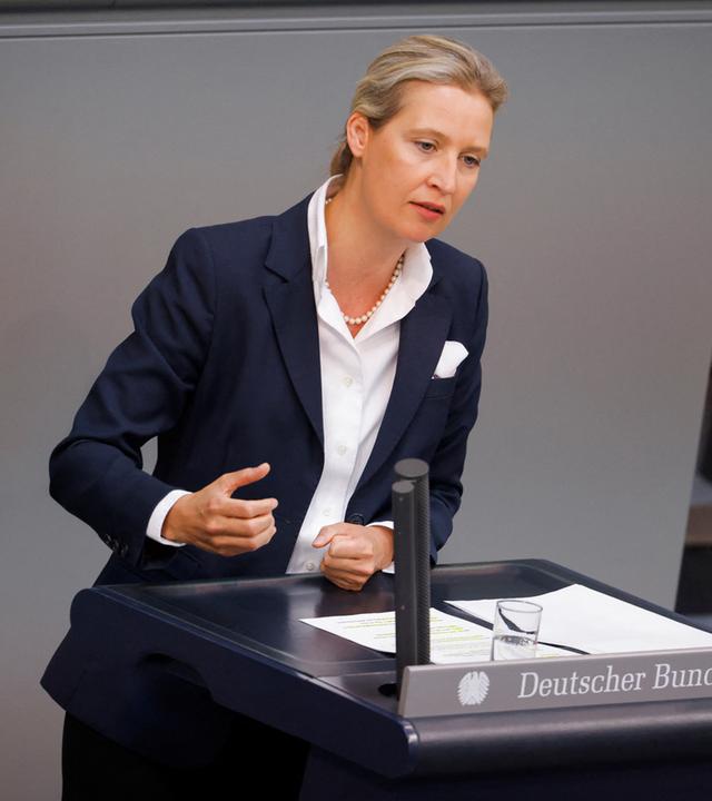 Alice Weidel spricht im Bundestag