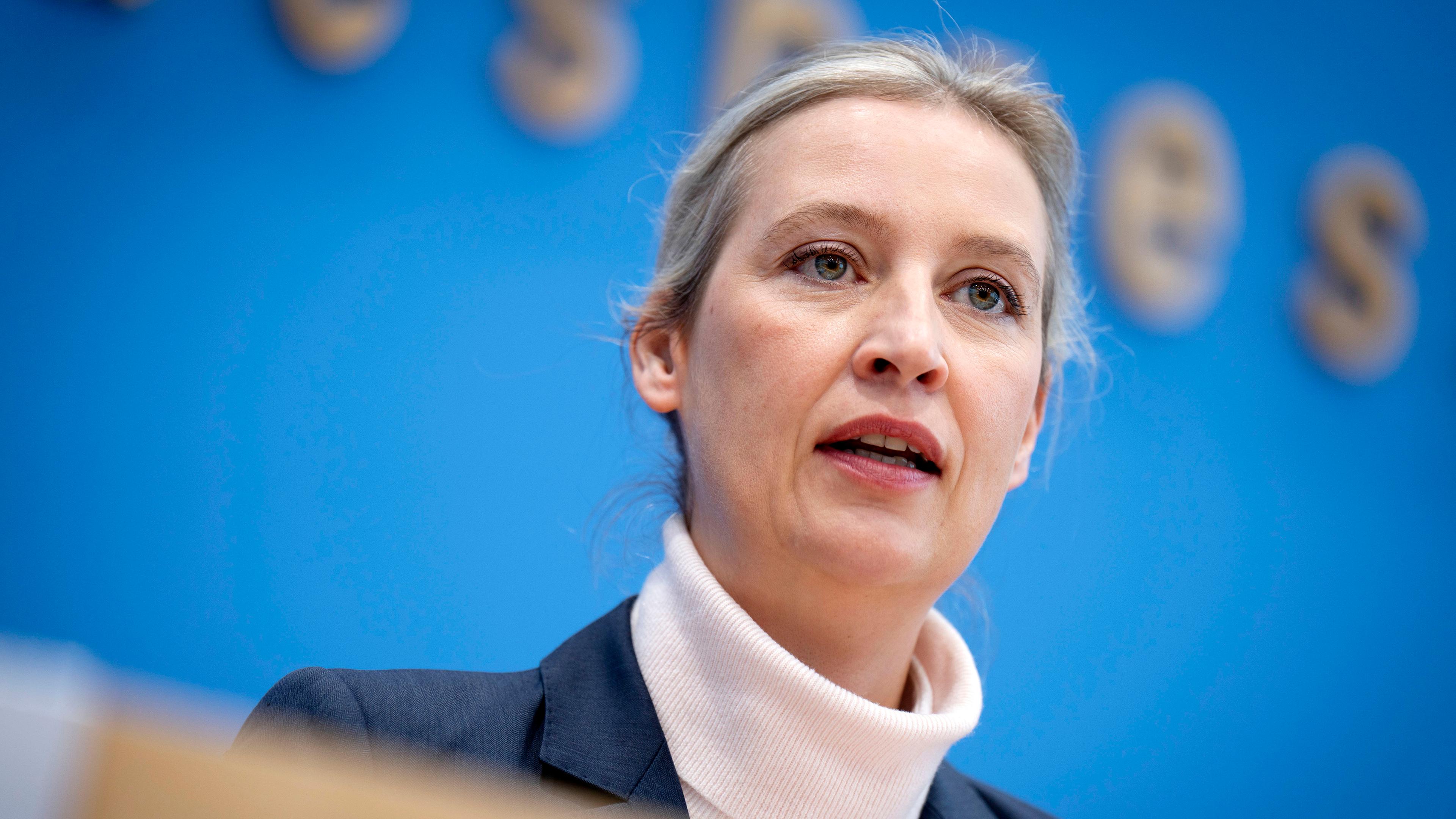Alice Weidel bei der Bundespressekonferenz AfD - Zu den Bundestagswahlen im Haus der Bundespressekonferenz. Berlin, 24.02.2025