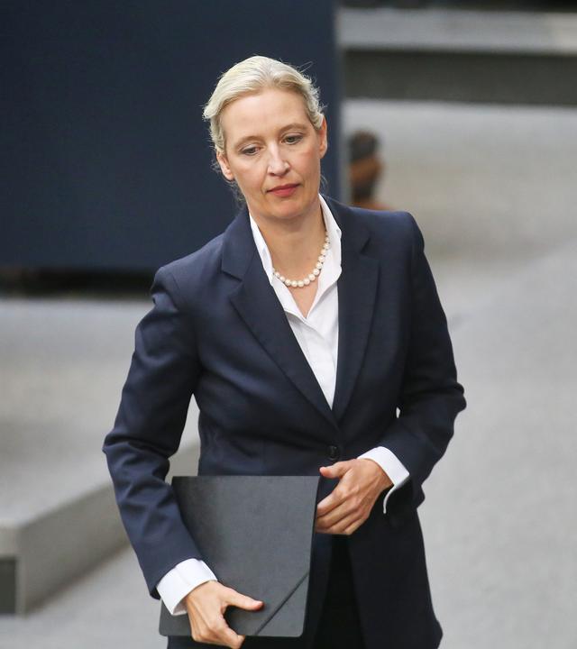 Alice Weidel, AfD, spricht nach der Regierungserklaerung des Kanzlers.