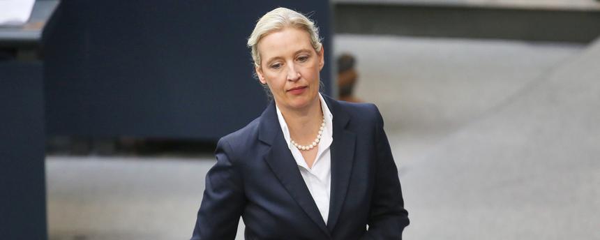 Alice Weidel, AfD, spricht nach der Regierungserklaerung des Kanzlers.