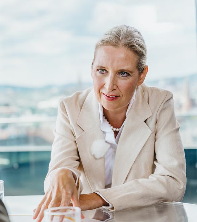 Alice Weidel im ZDF-Sommerinterview in Wien.