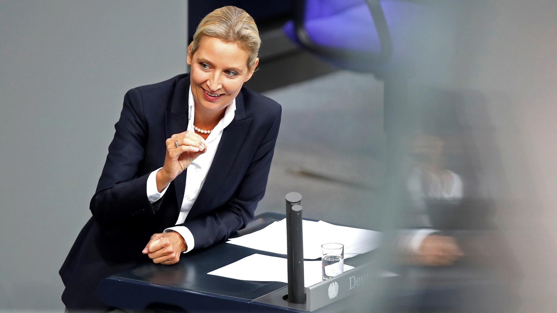 Alice Weidel (AfD) bei der Generaldebatte im Bundestag am 11.09.2019 in Berlin