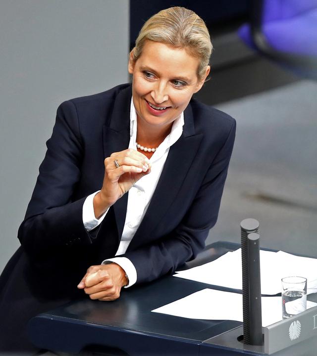 Alice Weidel (AfD) bei der Generaldebatte im Bundestag am 11.09.2019 in Berlin
