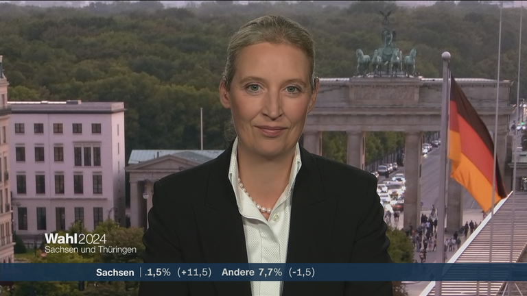 Alice Weidel (AfD) zu den Landtagswahlen in Thüringen und Bayern