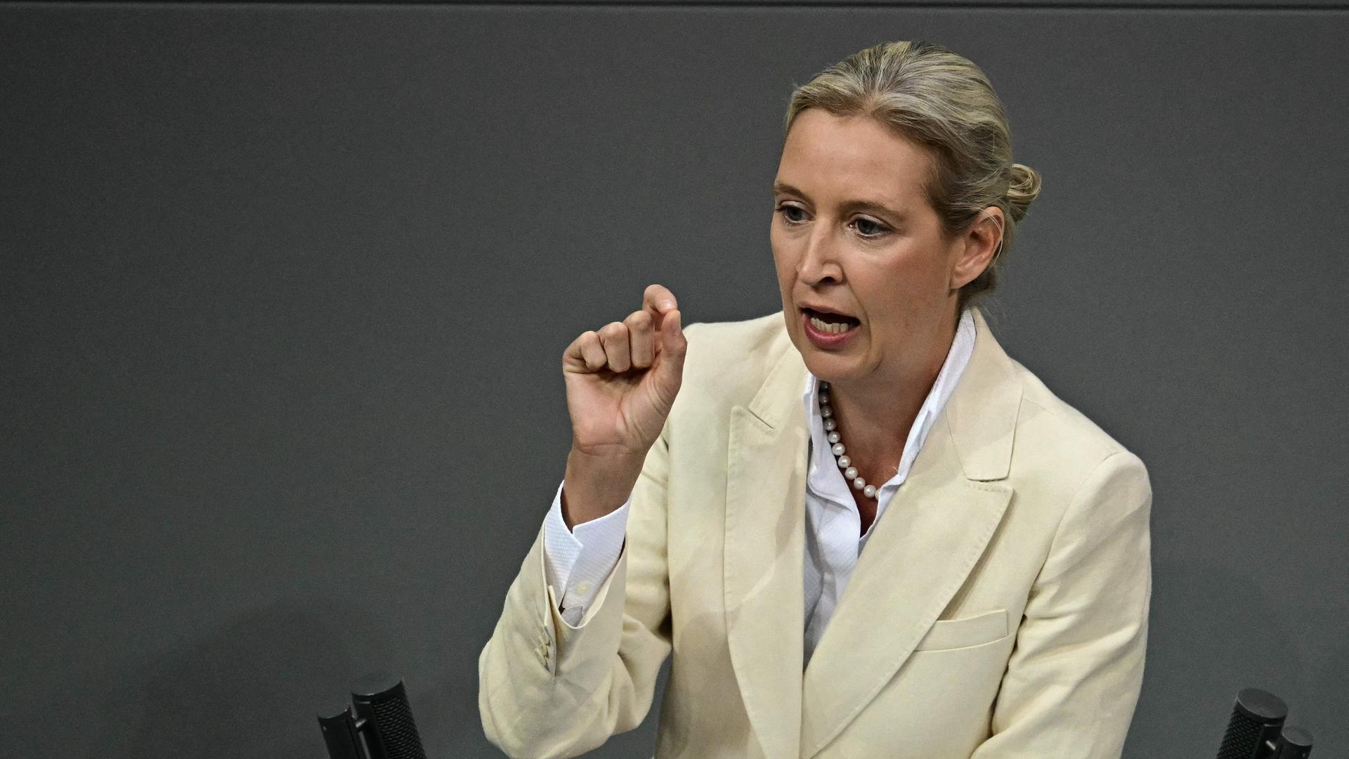 Bundestag: Weidel wegen Zwischenrufen ermahnt