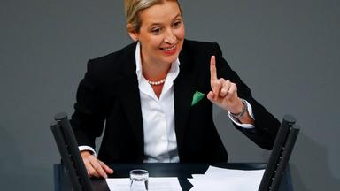 AfD-Fraktionschefin Alice Weidel im Bundestag bei der Generaldebatte am 21.11.2018