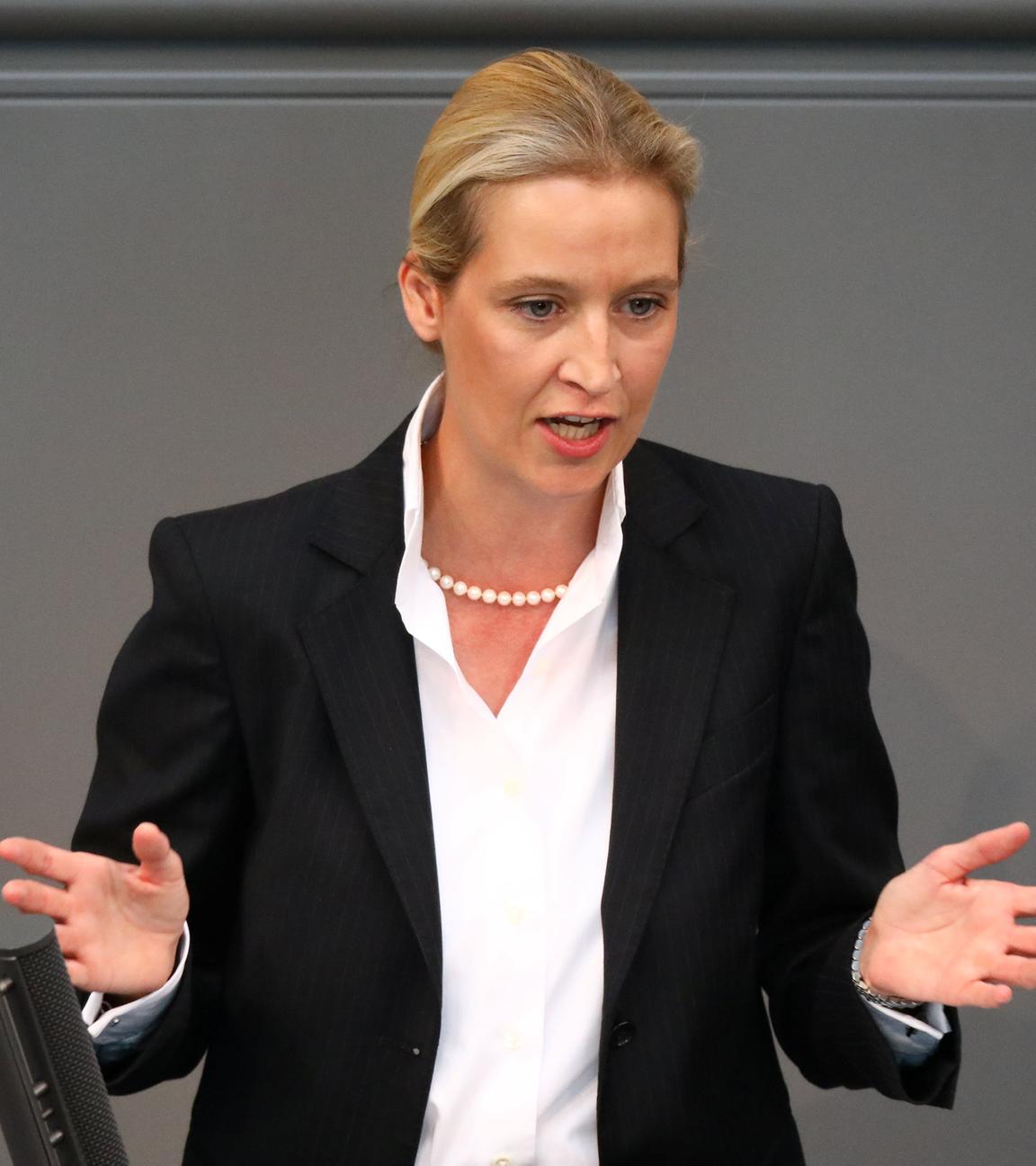 Alice Weidel bei der Generaldebatte im Bundestag