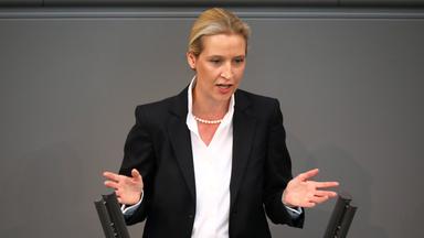Alice Weidel bei der Generaldebatte im Bundestag