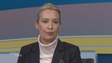 Alice Weidel in der ZDF-Wahlsendung Schlussrunde