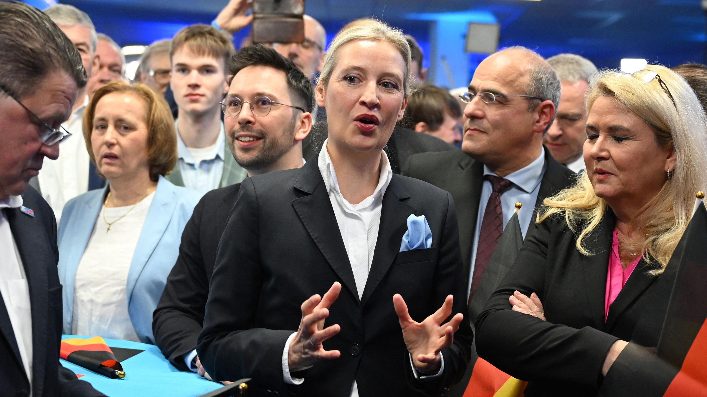 Alice Weidel auf der Wahlparty der AfD