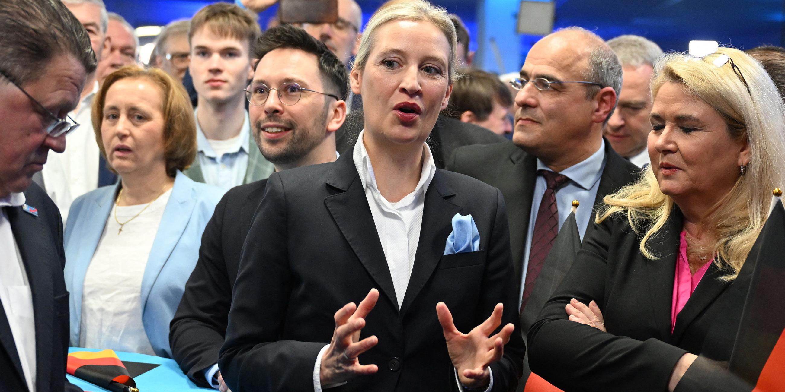 Alice Weidel auf der Wahlparty der AfD