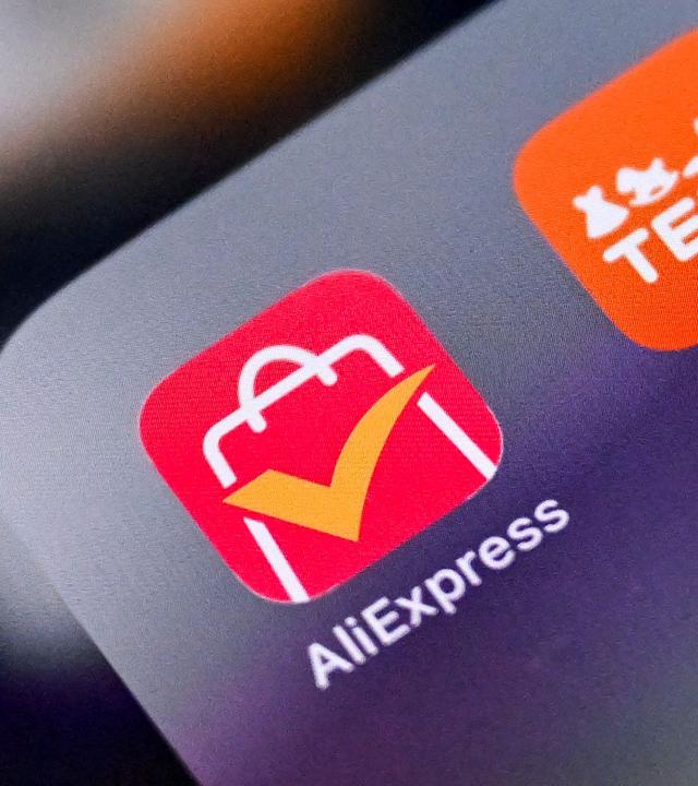 AliExpress App auf einem Smartphone zu sehen
