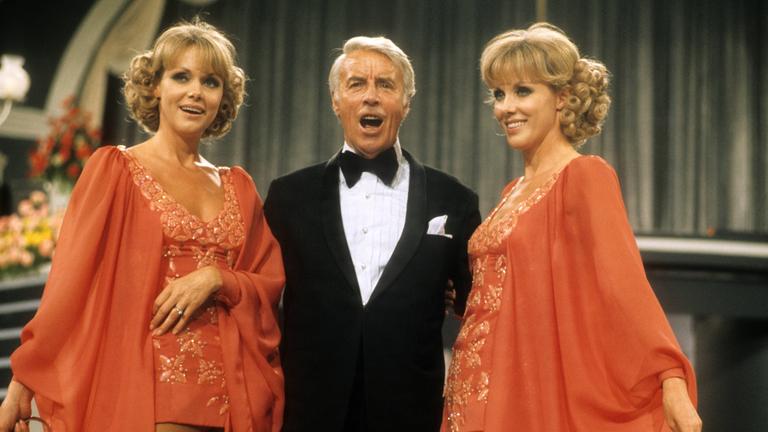 Allice und Ellen Kessler, 1975, Johannes Heesters