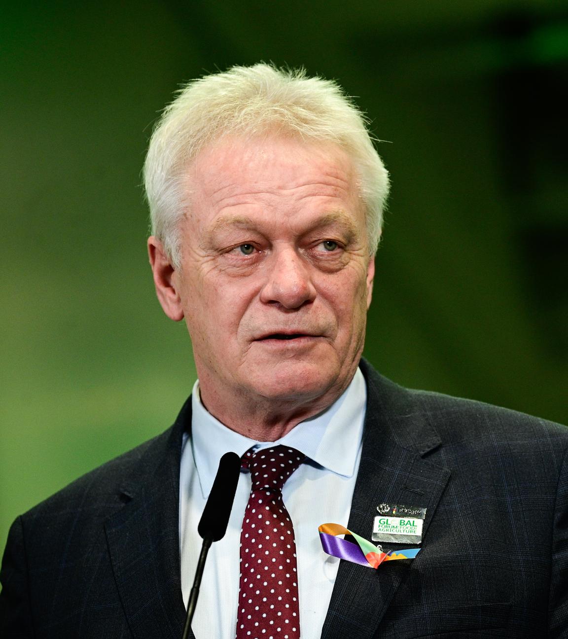 Alois Rainer (CSU), Bundesminister für Ernährung, Landwirtschaft und Heimat, spricht am 17.01.2026 während der Agrarministerkonferenz im Rahmen des Global Forum for Food and Agriculture (GFFA) mit Regierungsvertretern aus mehr als 60 Ländern in Berlin.