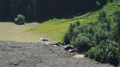 Das von einem Bergsturz verschüttete Dorf Blatten.