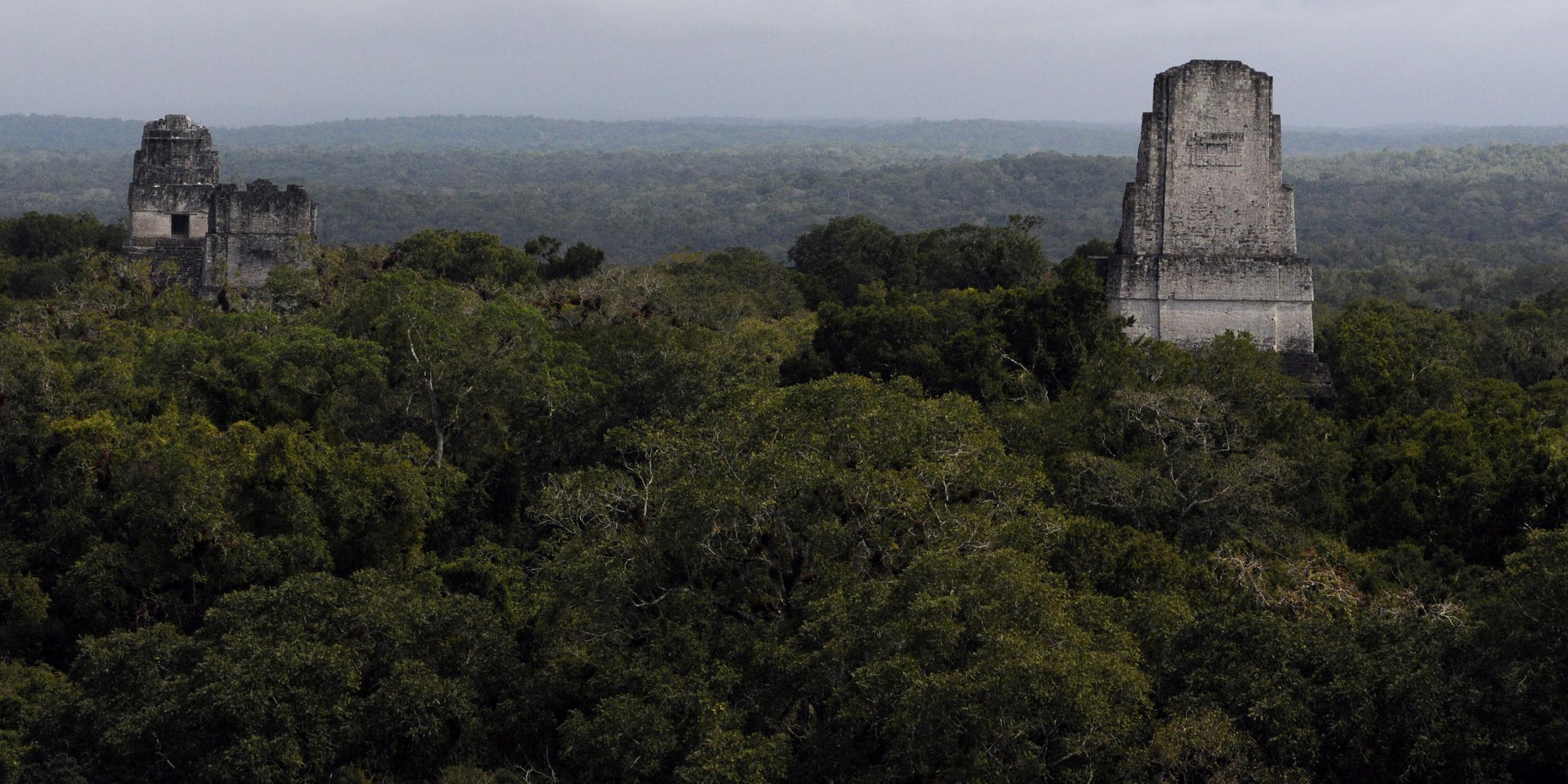 Archiv: Gesamtansicht von Tikal, der wichtigsten Stadt der antiken Maya-Zivilisation in der Provinz Peten, 569 km nördlich von Guatemala-Stadt, 28. Februar 2011.