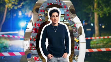 Dunja Hayali in einer Fotomontage