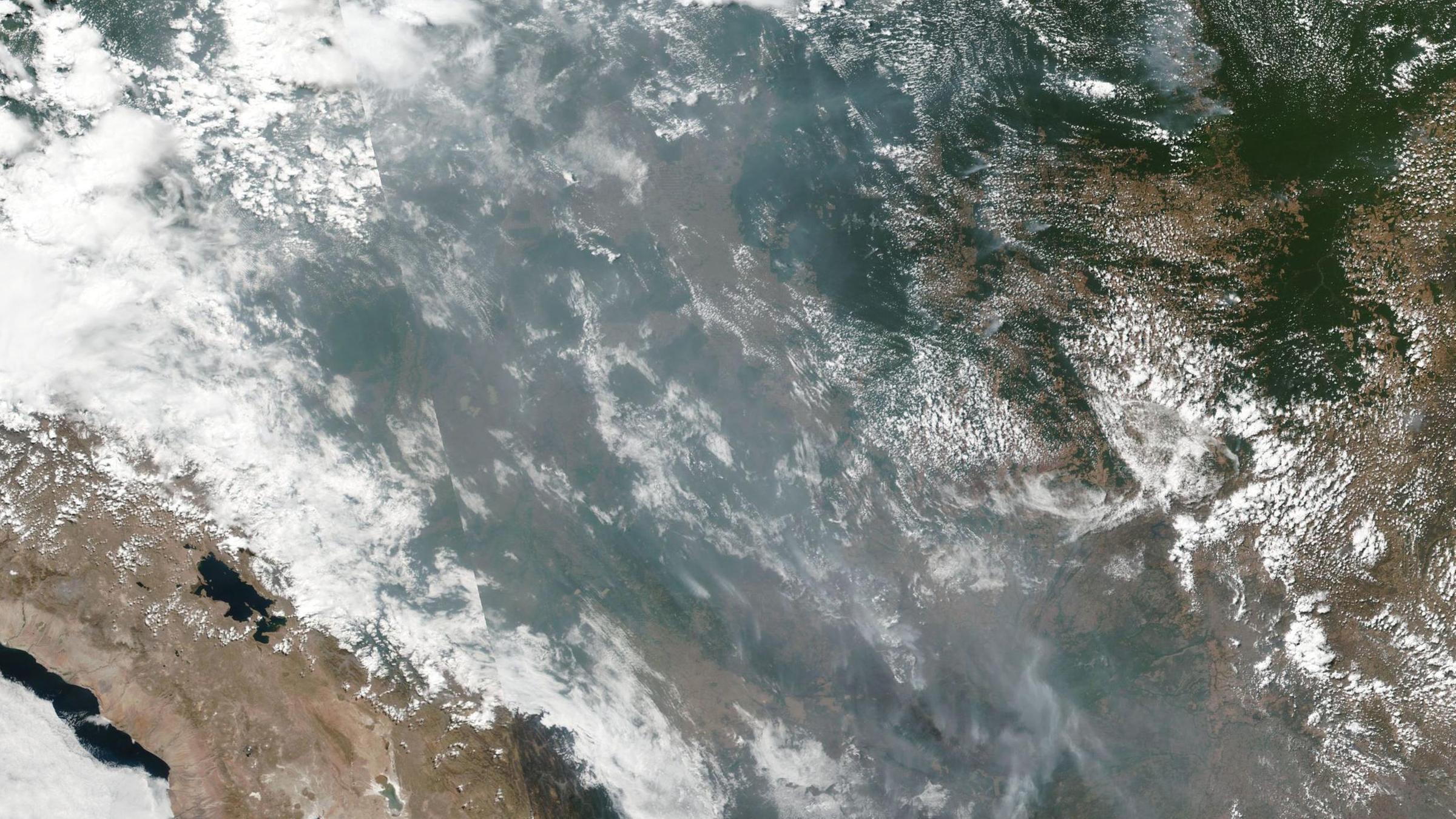 Satellitenbild: Waldbrände im Amazonas-Regenwald