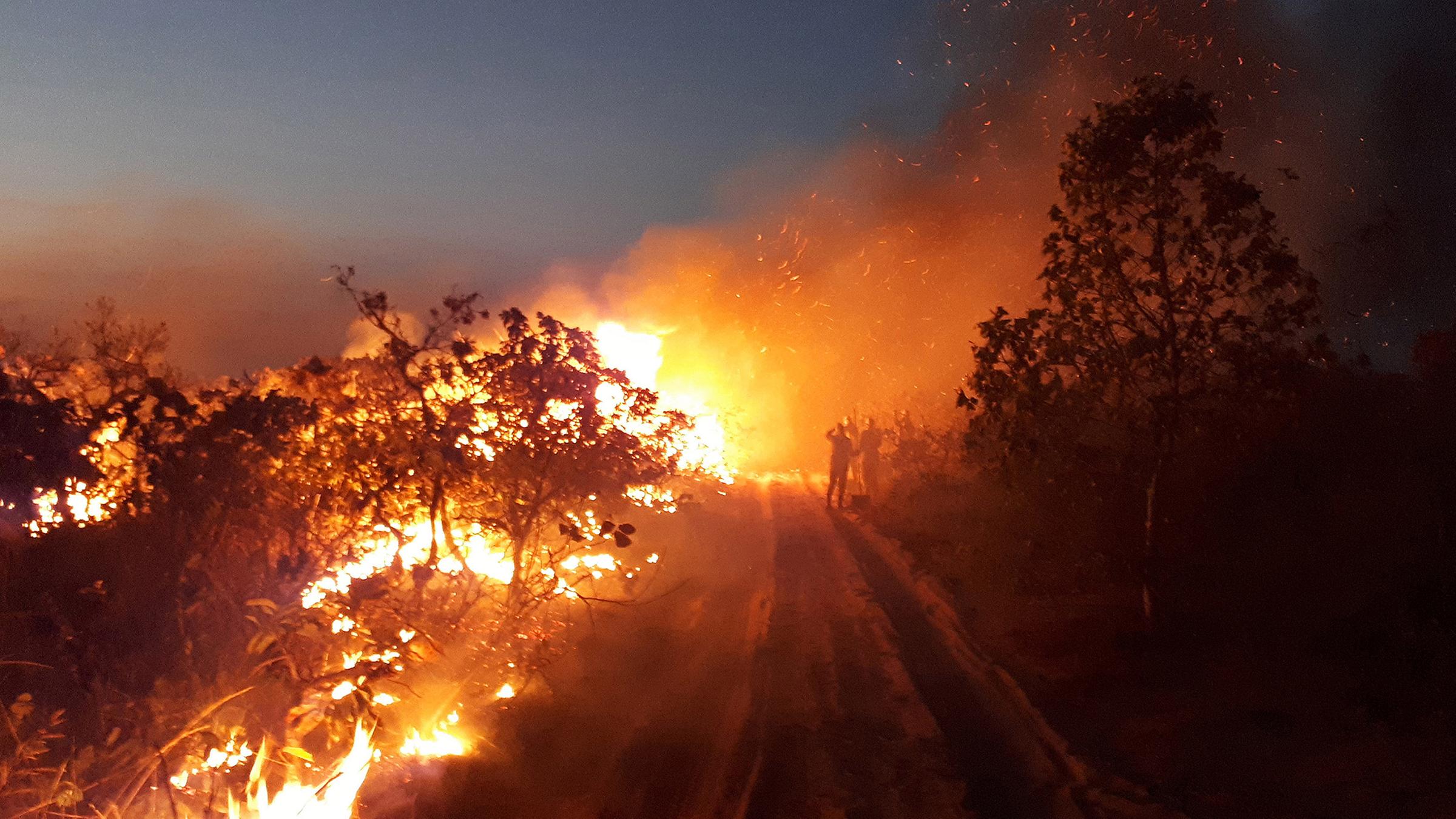 Archiv: Waldbrände im Amazonasgebiet am 14.08.2019.